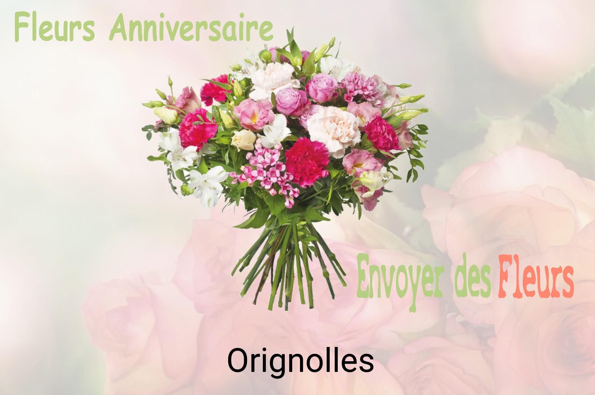 Bouquet de fleurs d’anniversaire livré à Orignolles